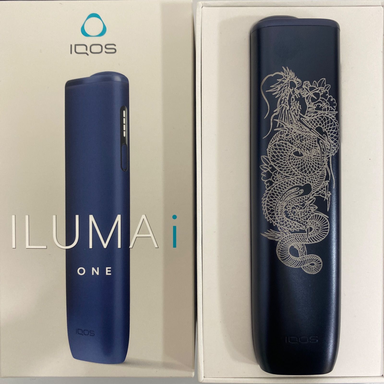 昇り龍 加工 iQOS ILUMA i ONE アイコス イルマ i  ワン 黒 昇り龍 下り龍 加工 iQOS ILUMA i ONE アイコス イルマ i ワン