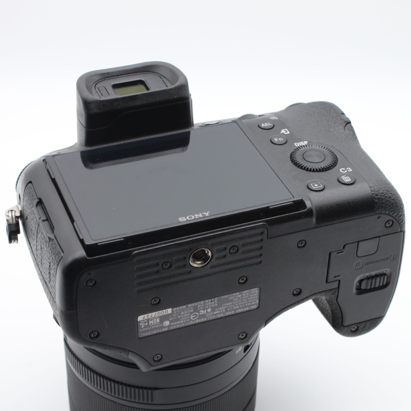極上品】 SONY DSC-RX10M3 F2.4-4.0 24-600mm 2010万画素 ブラック 