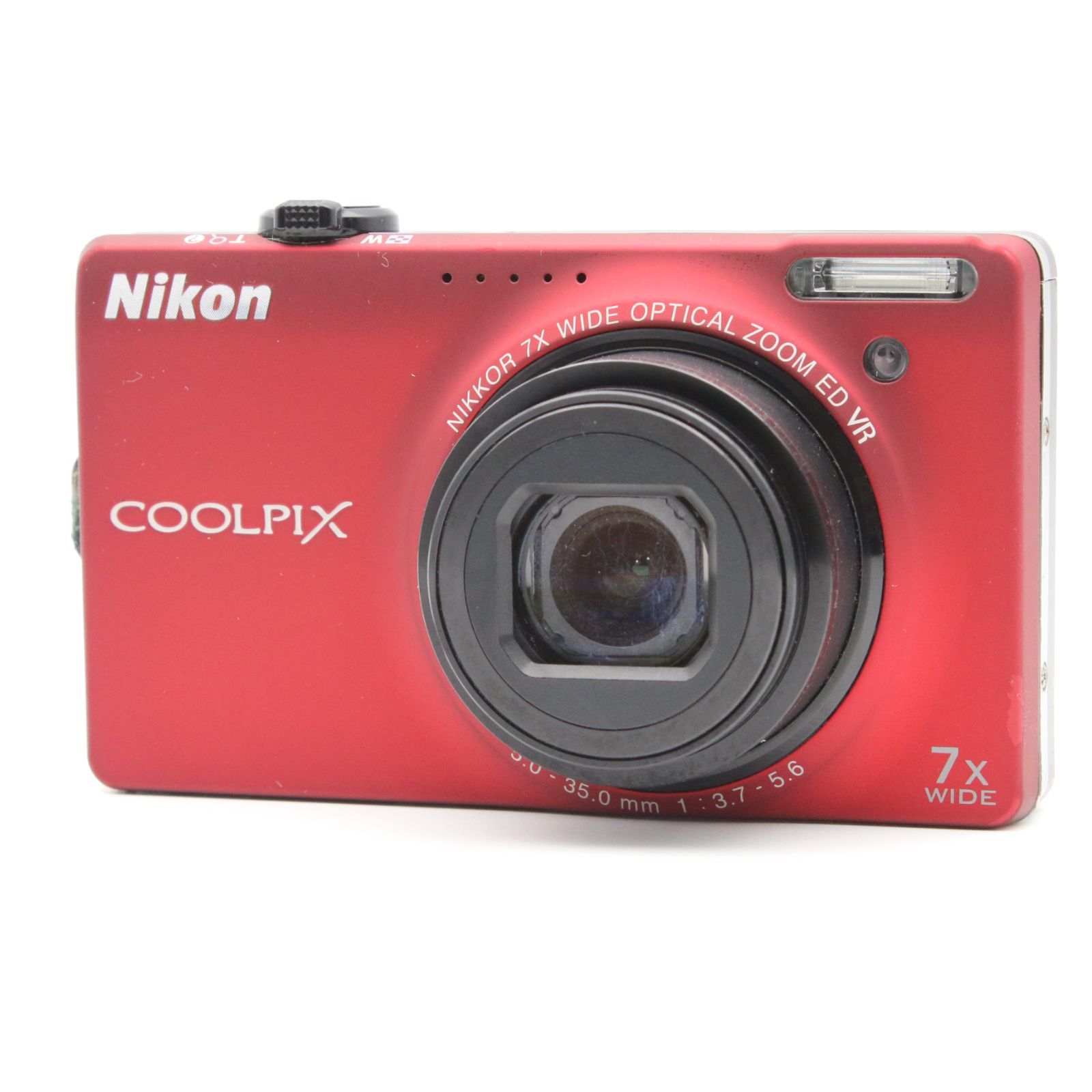 極上品】 Nikon COOLPIX S6000 レッド コンパクトデジタルカメラ