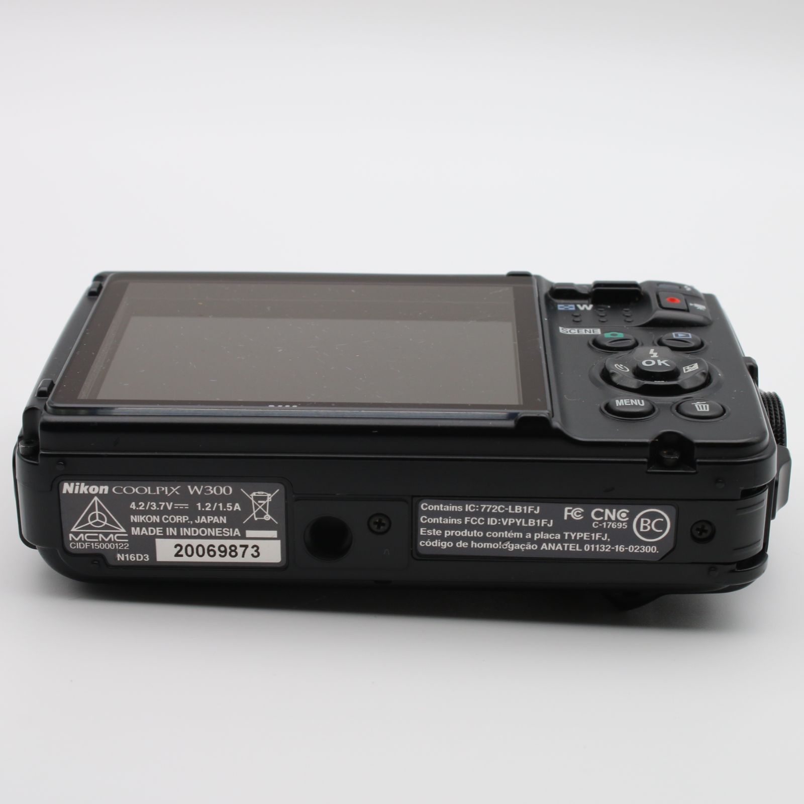 極上品】 Nikon COOLPIX W300 ブラック BK 1605万画素 防水 耐寒 防塵