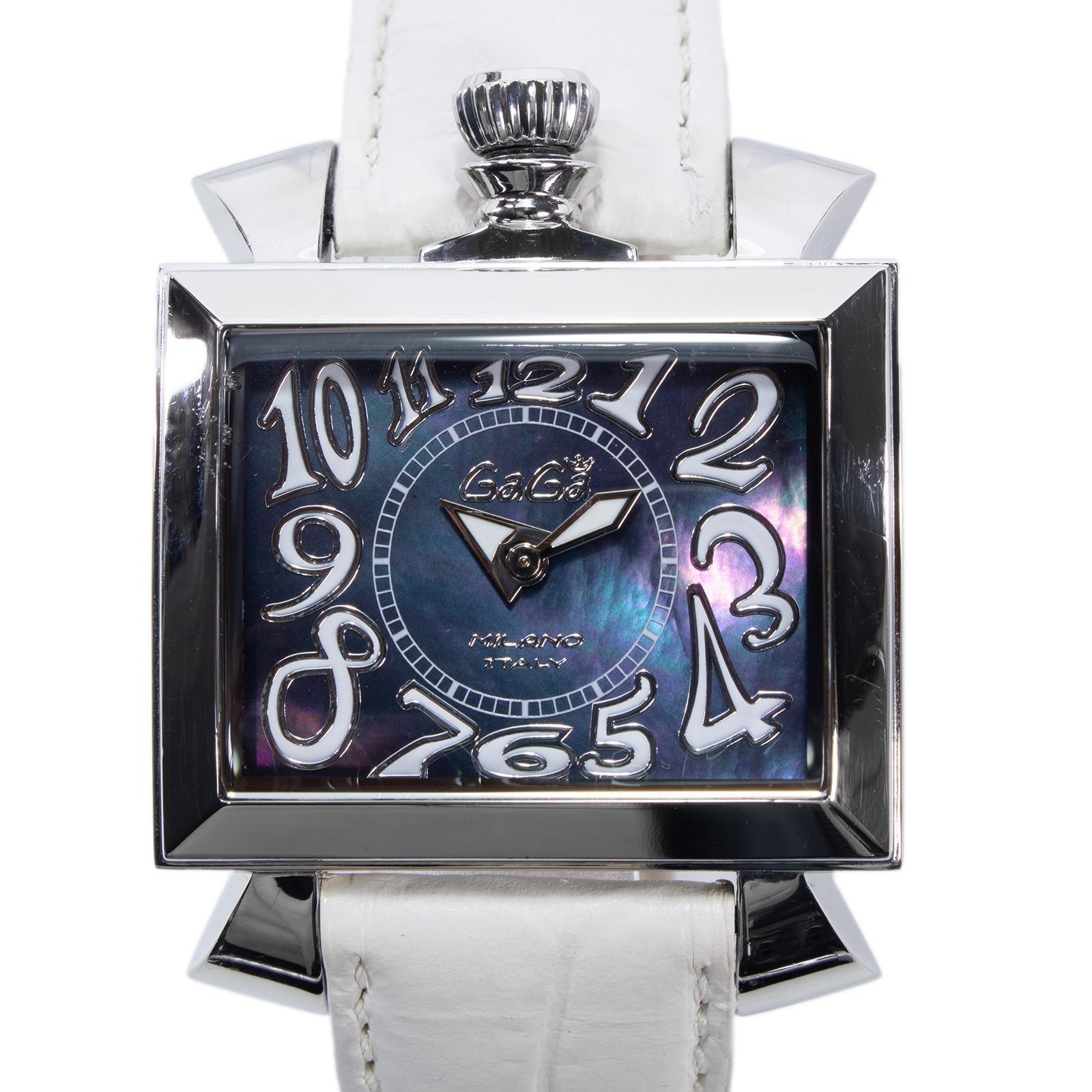 稼働品 送料無料 ガガミラノ 腕時計 クォーツ 2針 レディース