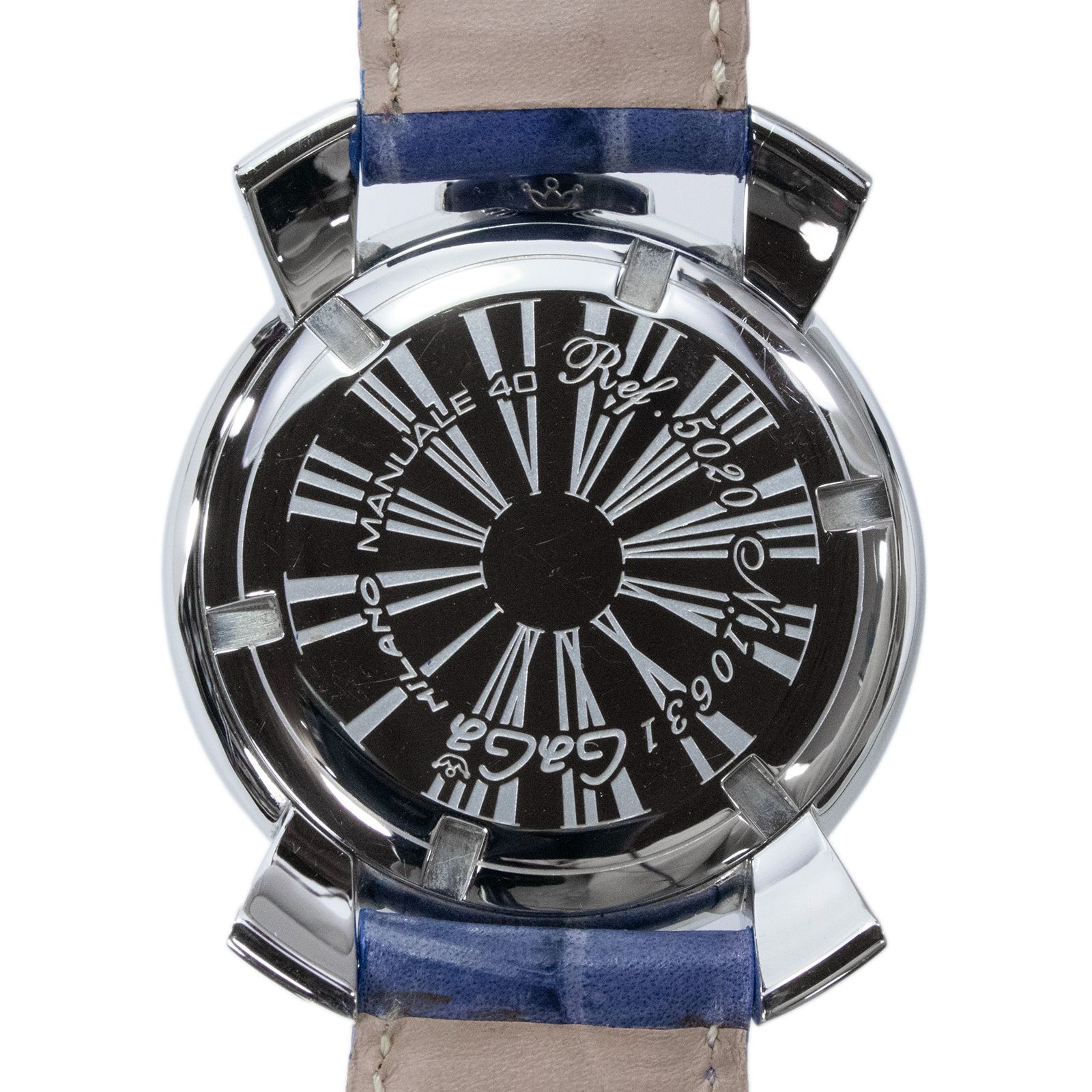 稼働品 送料無料 ガガミラノ 腕時計 電池式 クォーツ 2針 メンズ