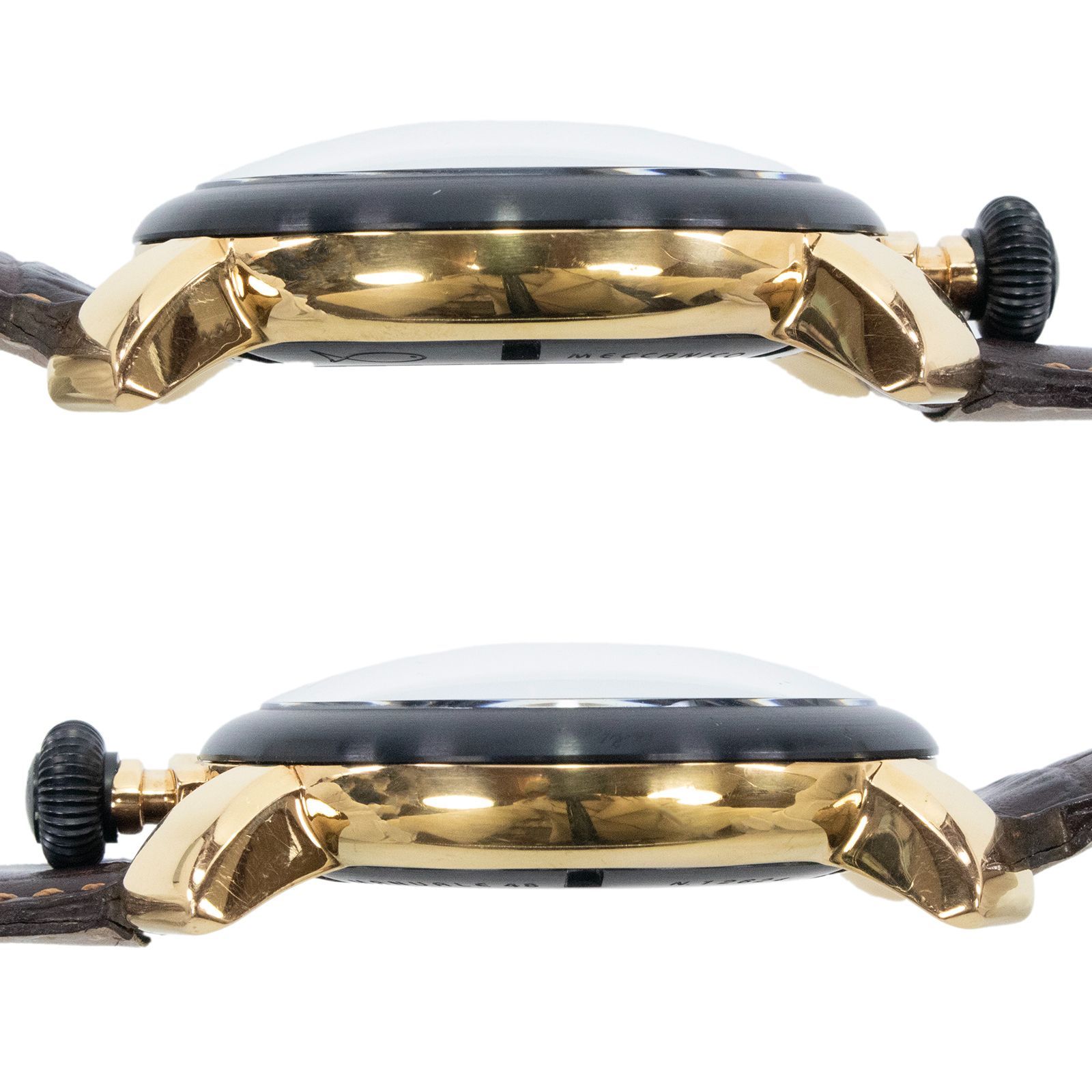 稼働品 送料無料 ガガミラノ 腕時計 機械式 手巻き 3針 メンズ