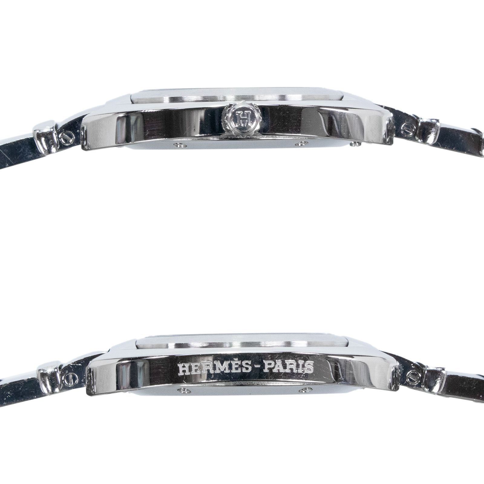 稼働品 送料無料 エルメス 腕時計 電池式 クォーツ 3針 レディース