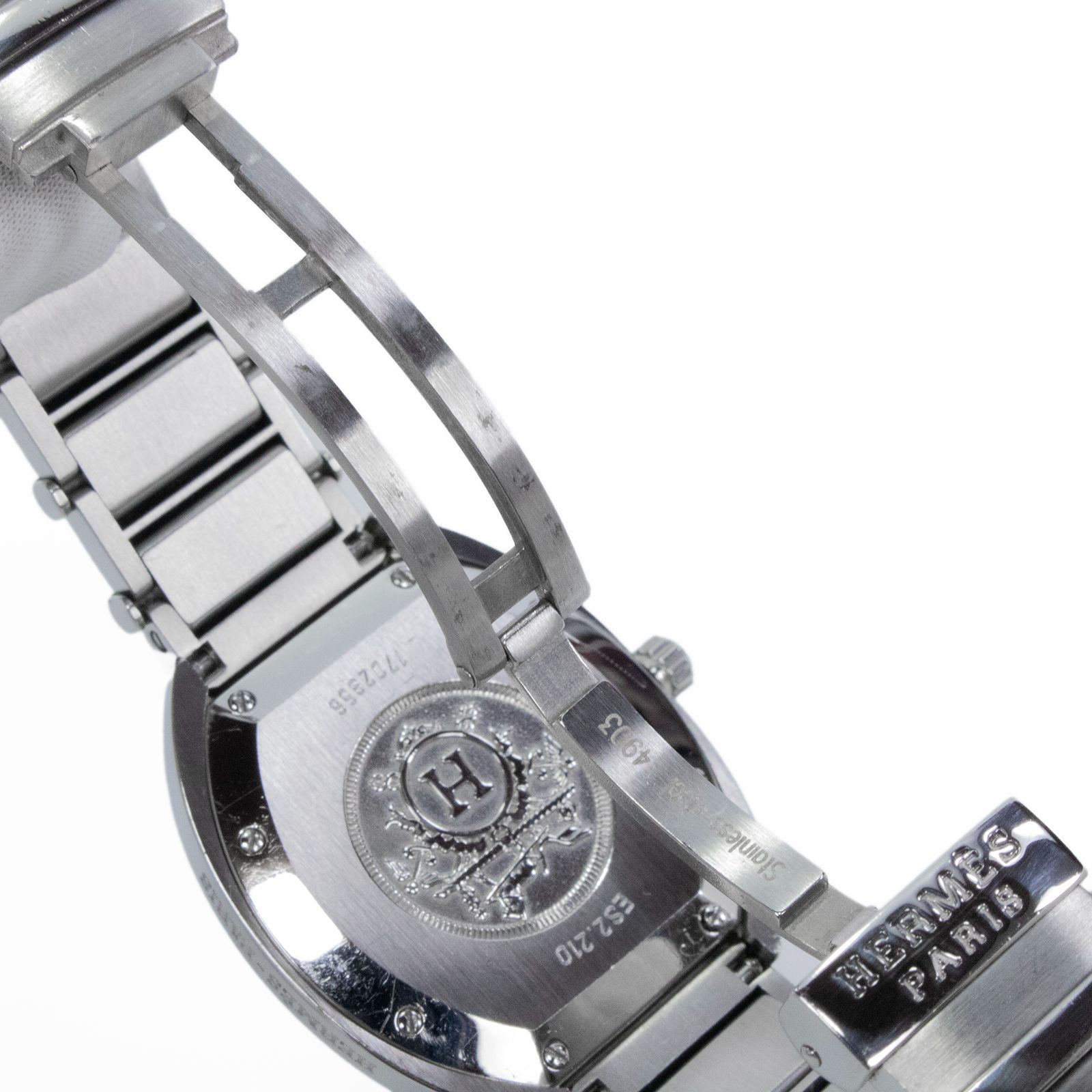 稼働品 送料無料 エルメス 腕時計 電池式 クォーツ 3針 レディース