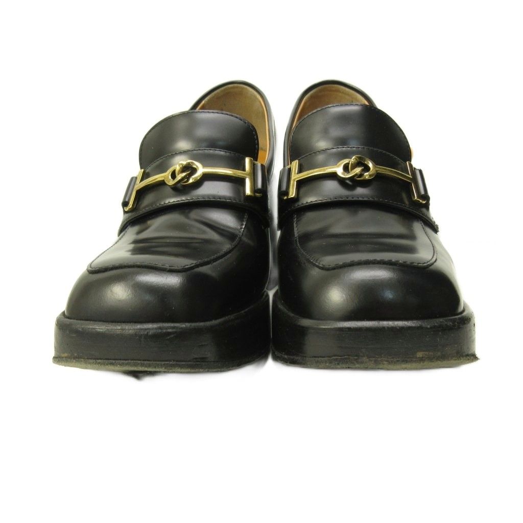 トッズ TOD'S ダブルT ローファー パンプス スクエアヒール 黒