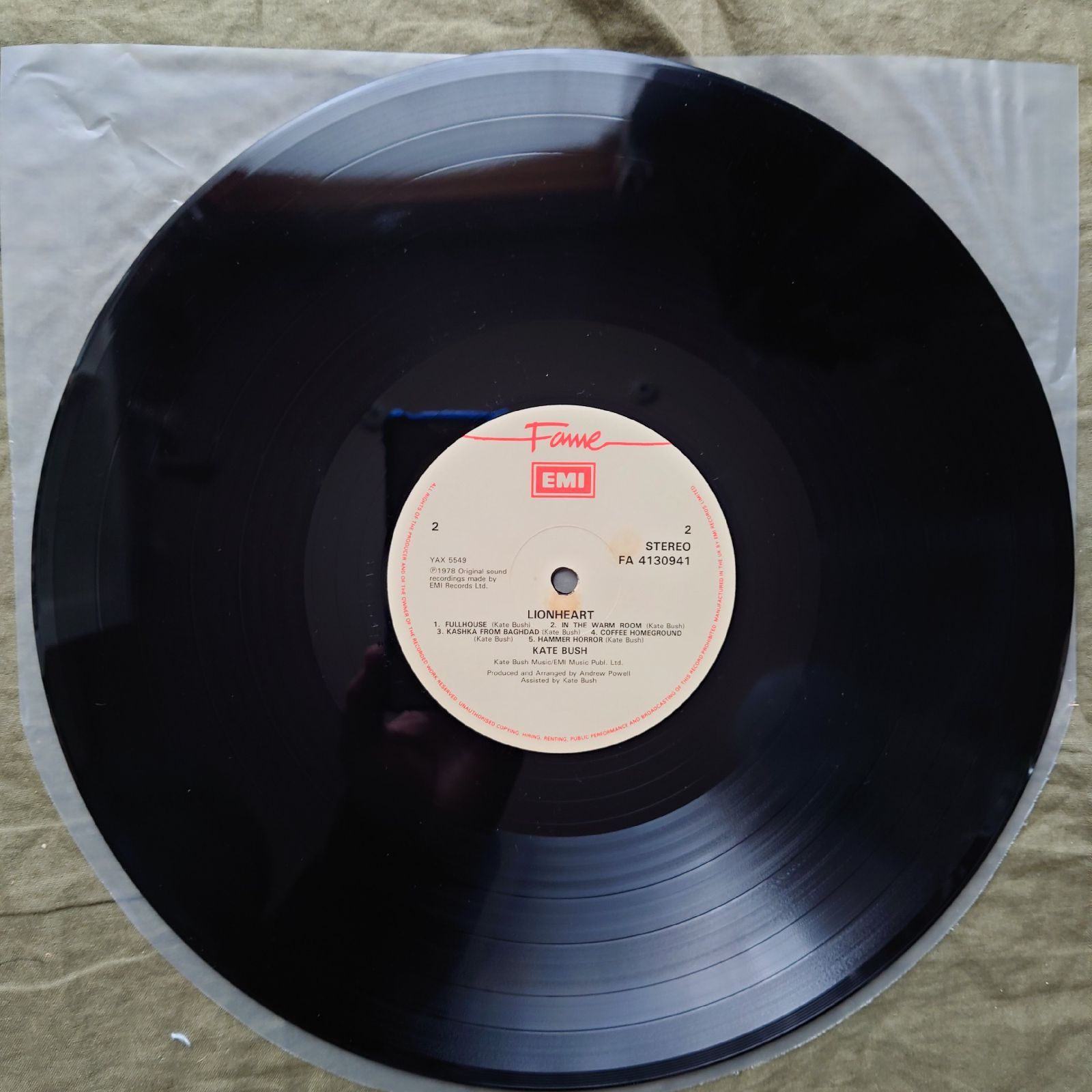 良盤 良ジャケ 1988年 英国 本国盤 ケイト・ブッシュ Kate Bush LP