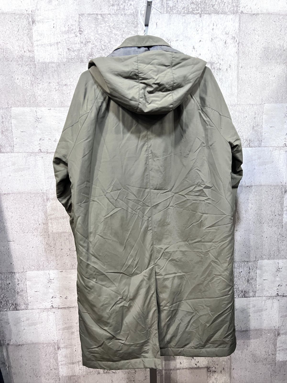 美品 ナノユニバース 河田ダウン HEATERS フード脱着 ステンカラー