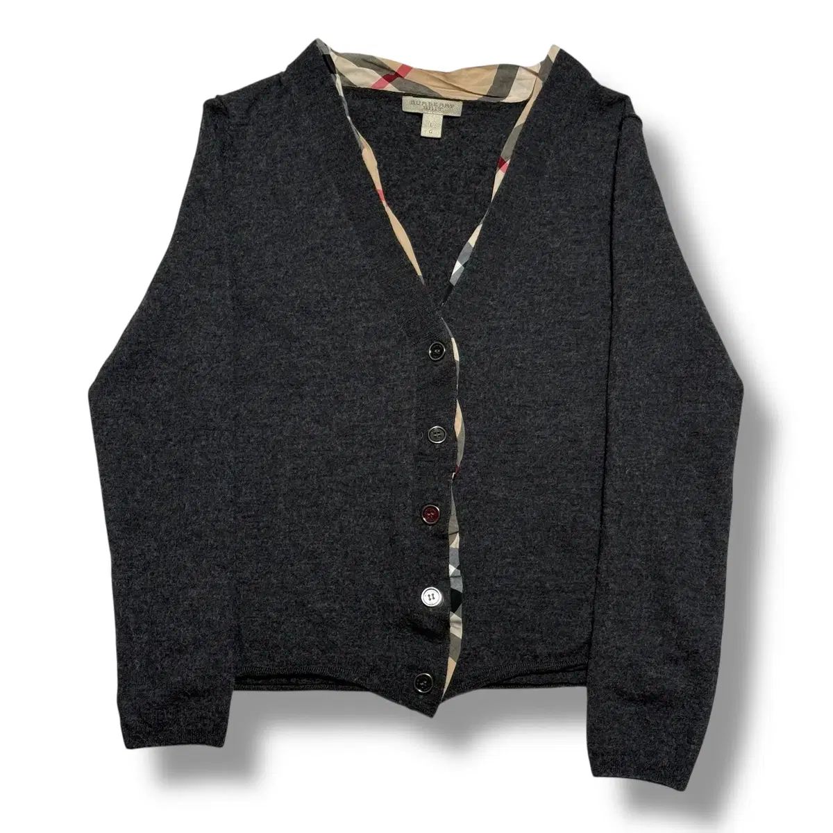 BURBERRY BRIT黒カーディガンノバチェック Мサイズ BADEA7A6-82C5-4CB7-A11C-