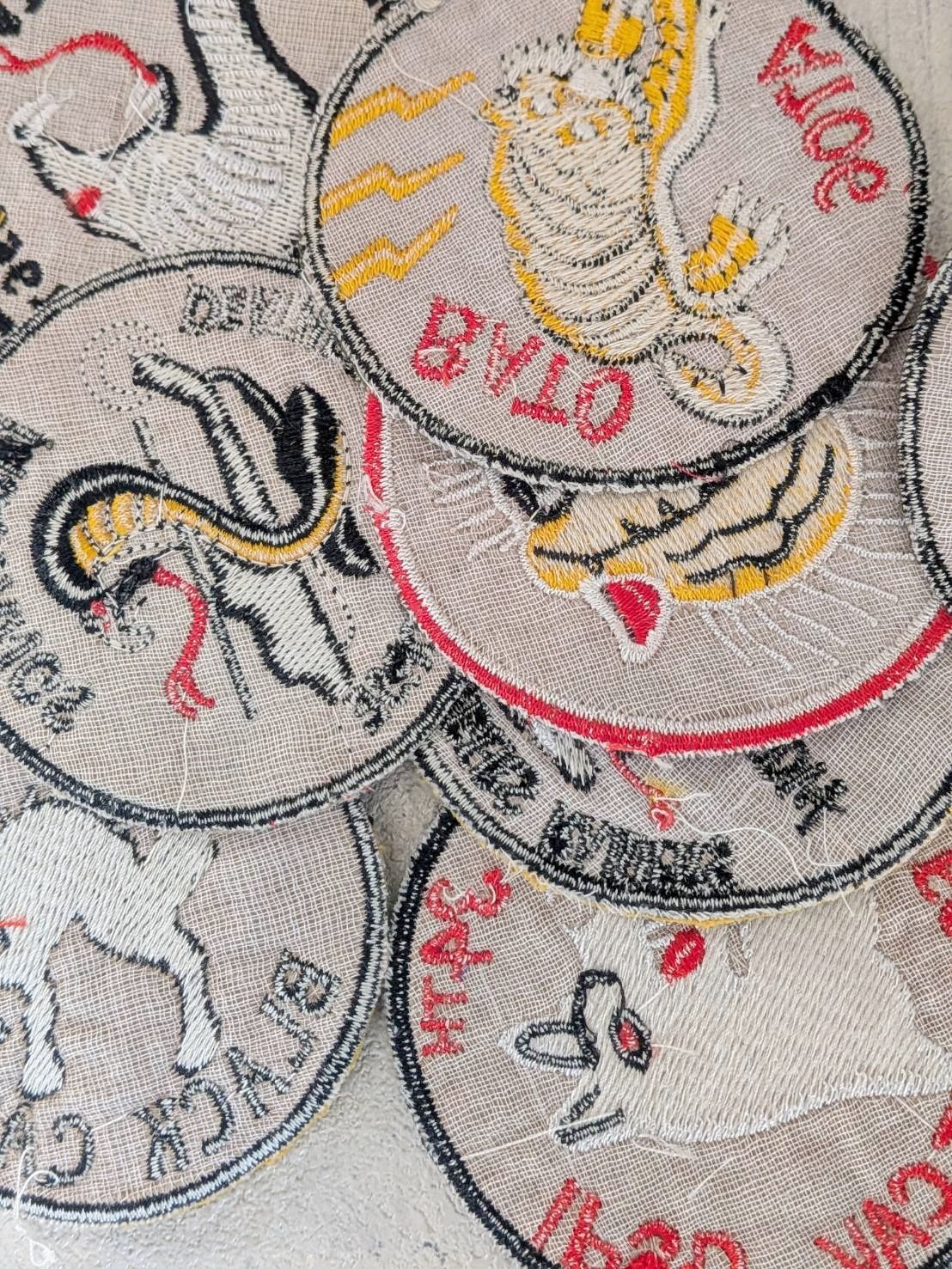 ヴィンテージ仕様 ベトナム戦争 ミリタリーワッペン【スカル】各種