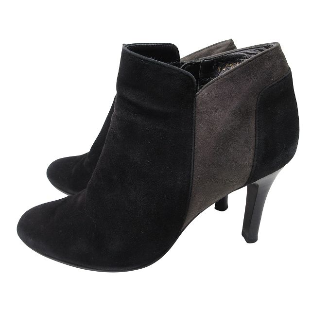 銀座かねまつ　ショートブーツ 7cmヒール 銀座かねまつ GINZA Kanematsu ショートブーツ ブーティ ハイヒール