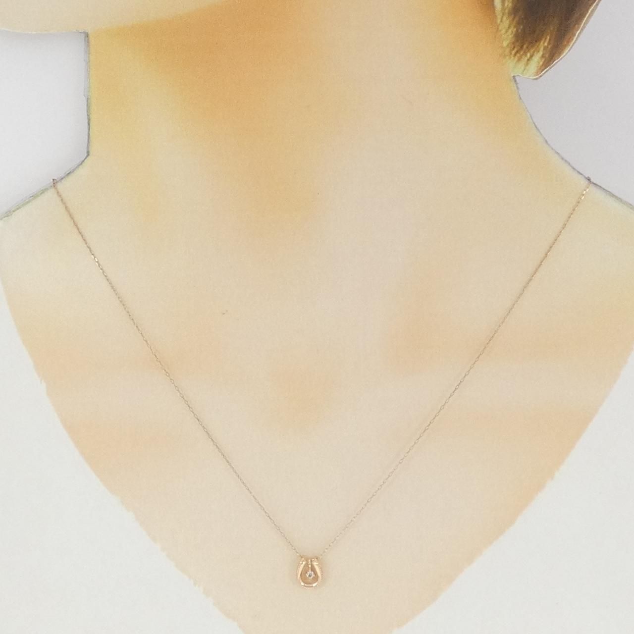 K10PG ダイヤモンド ネックレス 0.02CT - メルカリ