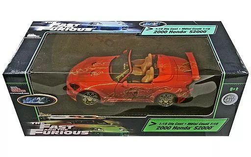 中古】ミニカー 1/18 2000 Honda S2000(ピンク) 「ワイルド・スピード