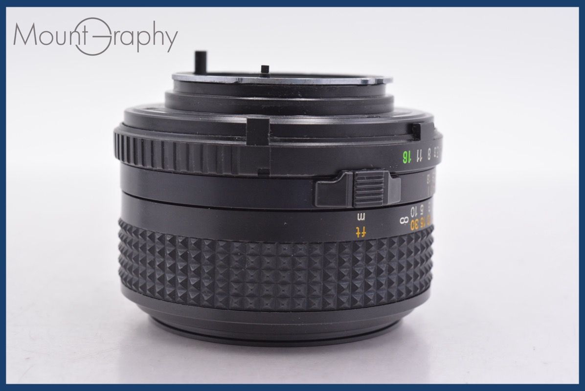 美品・動作保証】 ミノルタ MINOLTA MD 50mm F1.4 前後キャップ&レンズ