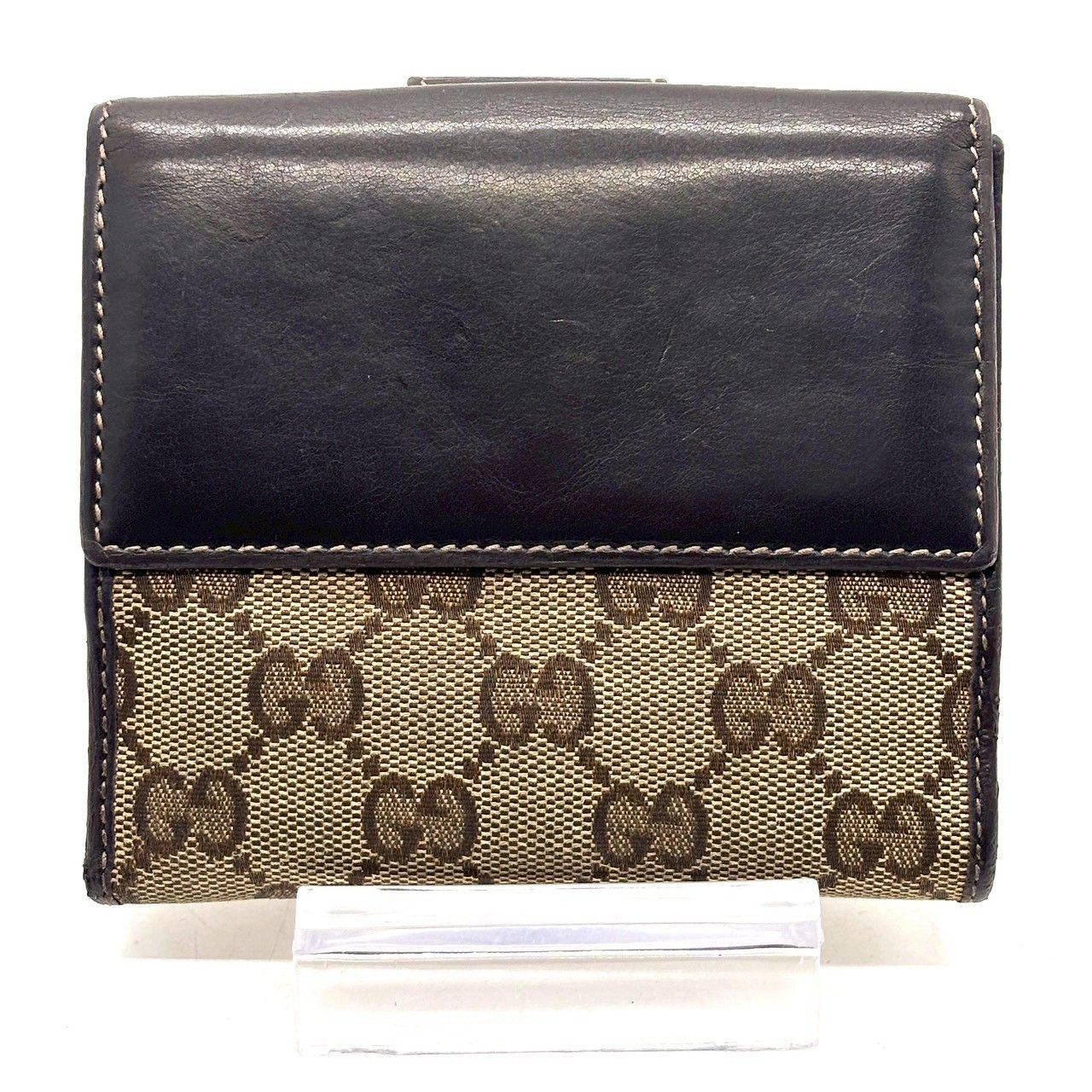 甘さを仕込む✨ GUCCI 二つ折り財布 コンパクトウォレット GG
