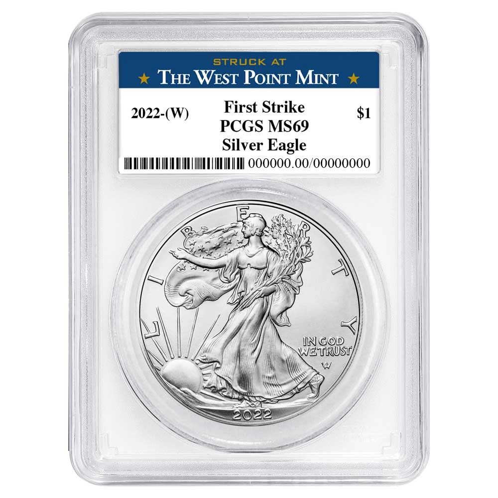 2022年 (W) 1ドル アメリカン シルバー イーグル PCGS MS69 FS