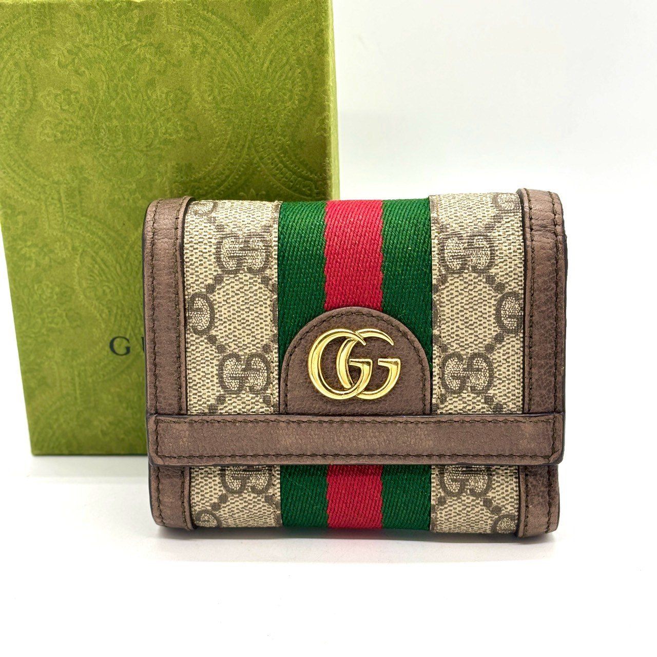 語らず選ばれる、答え】 GUCCI 二つ折り財布 オフィディア GG