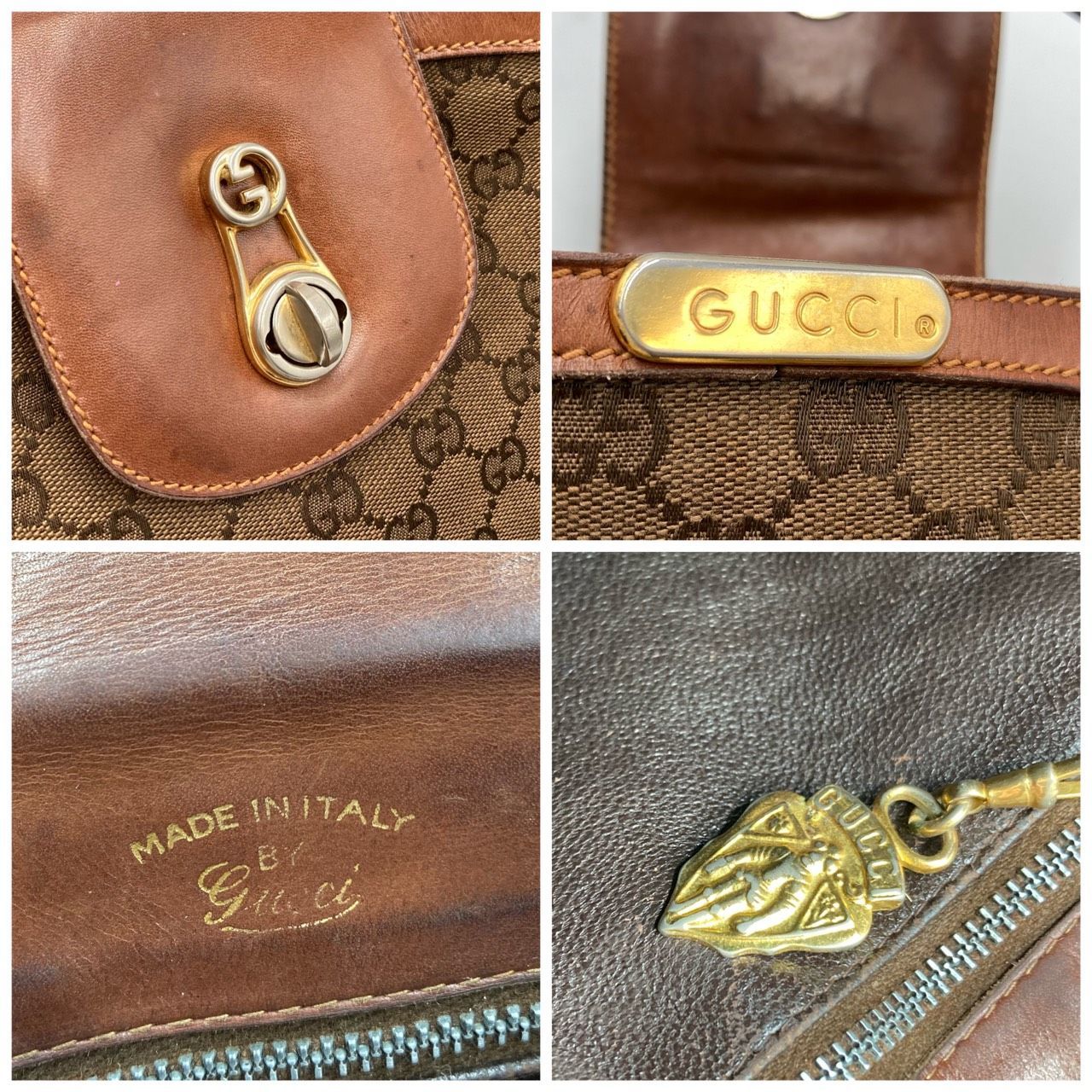 希少✤【GUCCI／グッチ】ワンショルダーバッグ／肩掛け オールドグッチ 