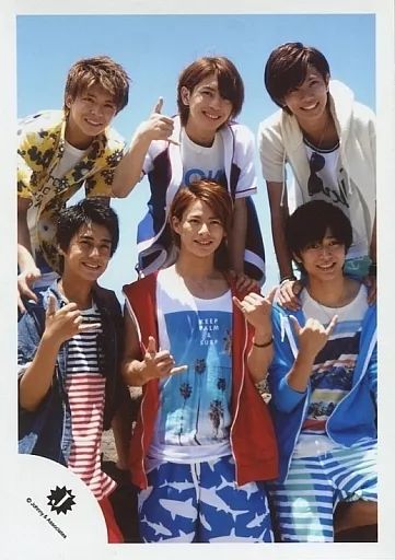 中古】生写真(ジャニーズ) ジャニーズJr./集合(6人)/膝上・前列