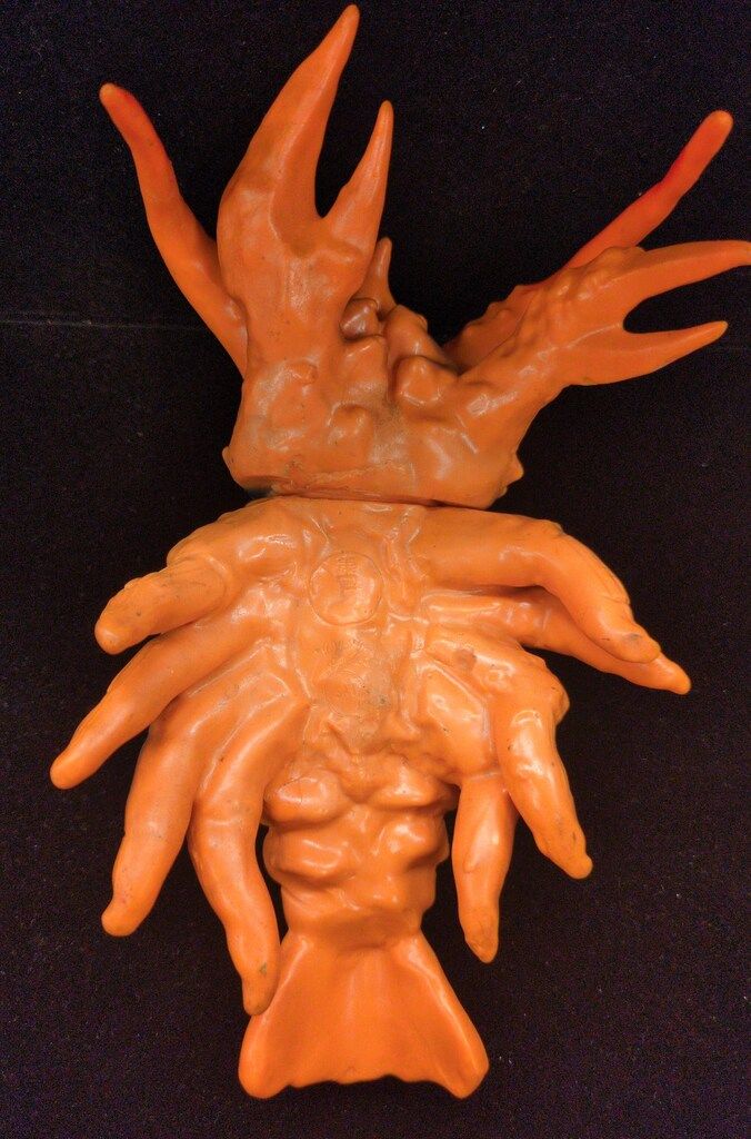 マルサン エビラ2期/鼻筋黒線無/オレンジ成型/ヒゲ前倒塗装【ジャンク】 マルサン エビラ2期/鼻筋黒線無/オレンジ成型/ヒゲ前倒塗装 ヒゲ前倒