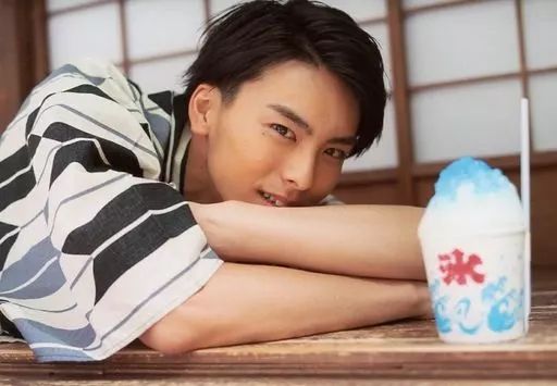 中古】生写真(男性) 高野洸/横型・バストアップ・衣装白・浴衣