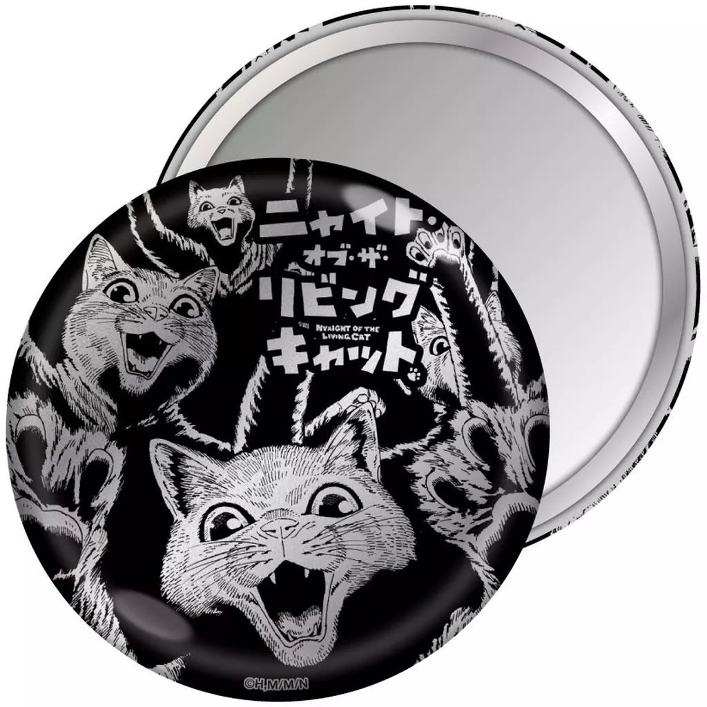 中古】鏡・ミラー B 缶ミラー 「ニャイト・オブ・ザ・リビングキャット