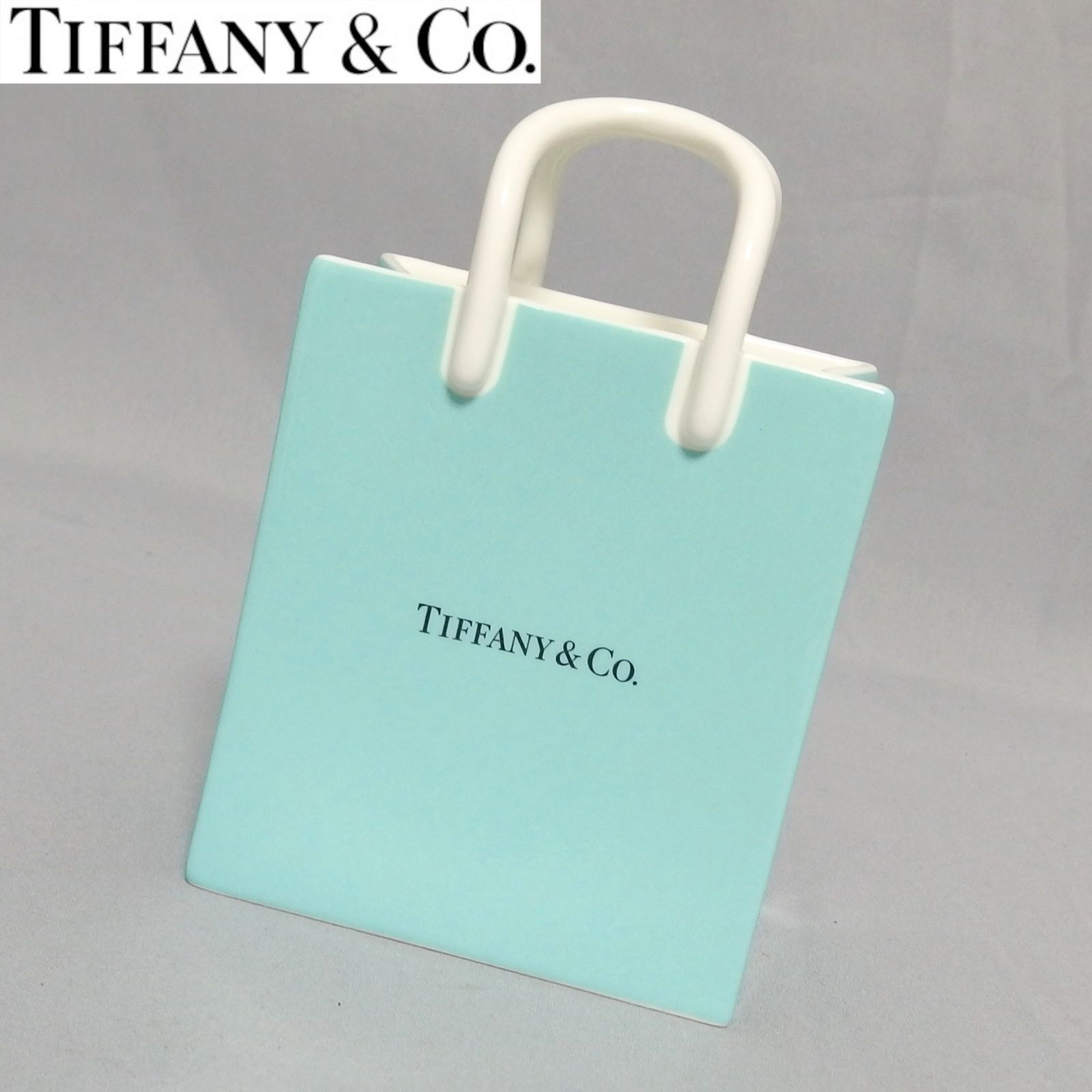 美品☆TIFFANY&Co ショッパー 陶器 オーナメント 置物 ショッピング