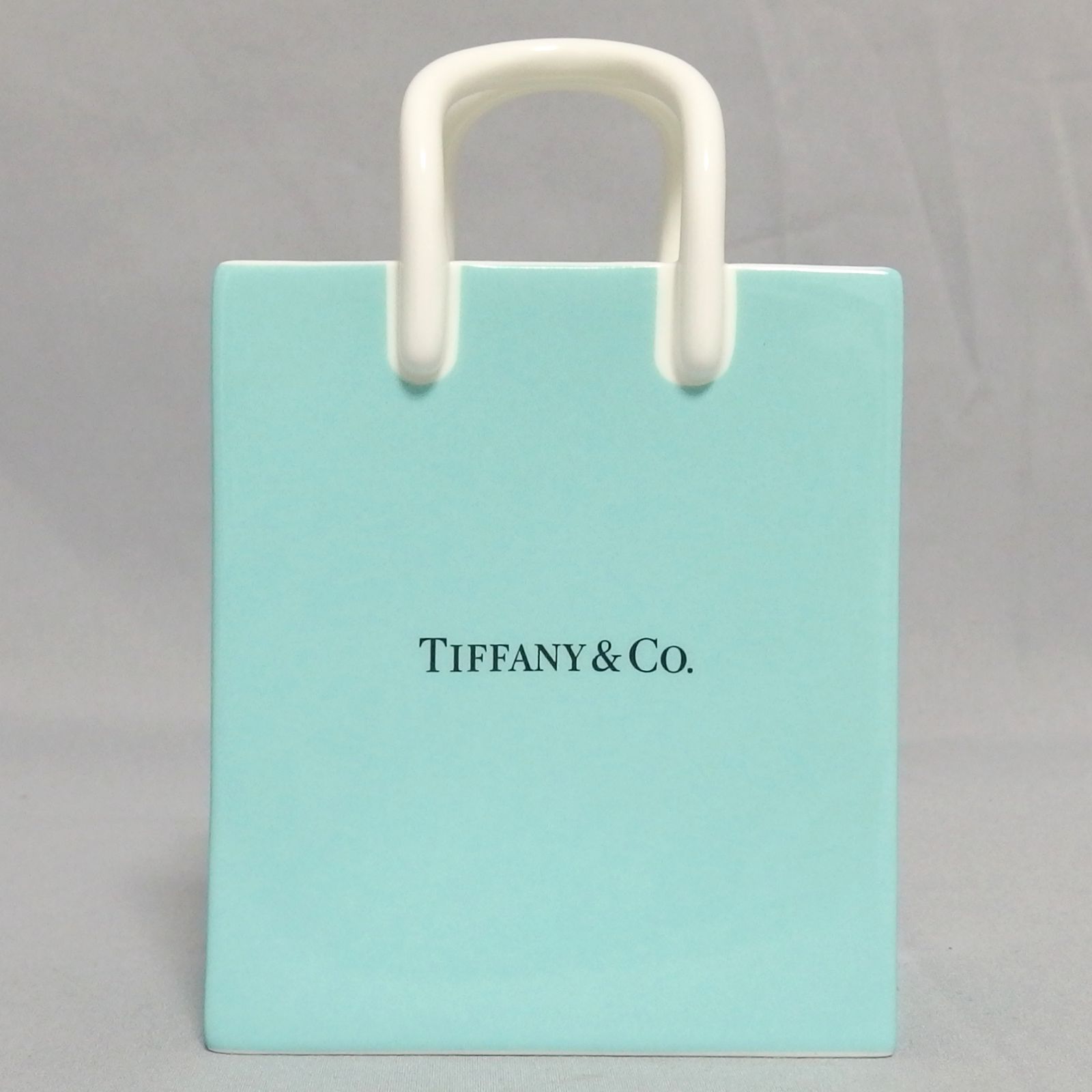 TIFFANY&Co. ショッパー 陶器 ショッパー オーナメント　置物 美品☆TIFFANY&Co ショッパー 陶器 オーナメント 置物 ショッピング