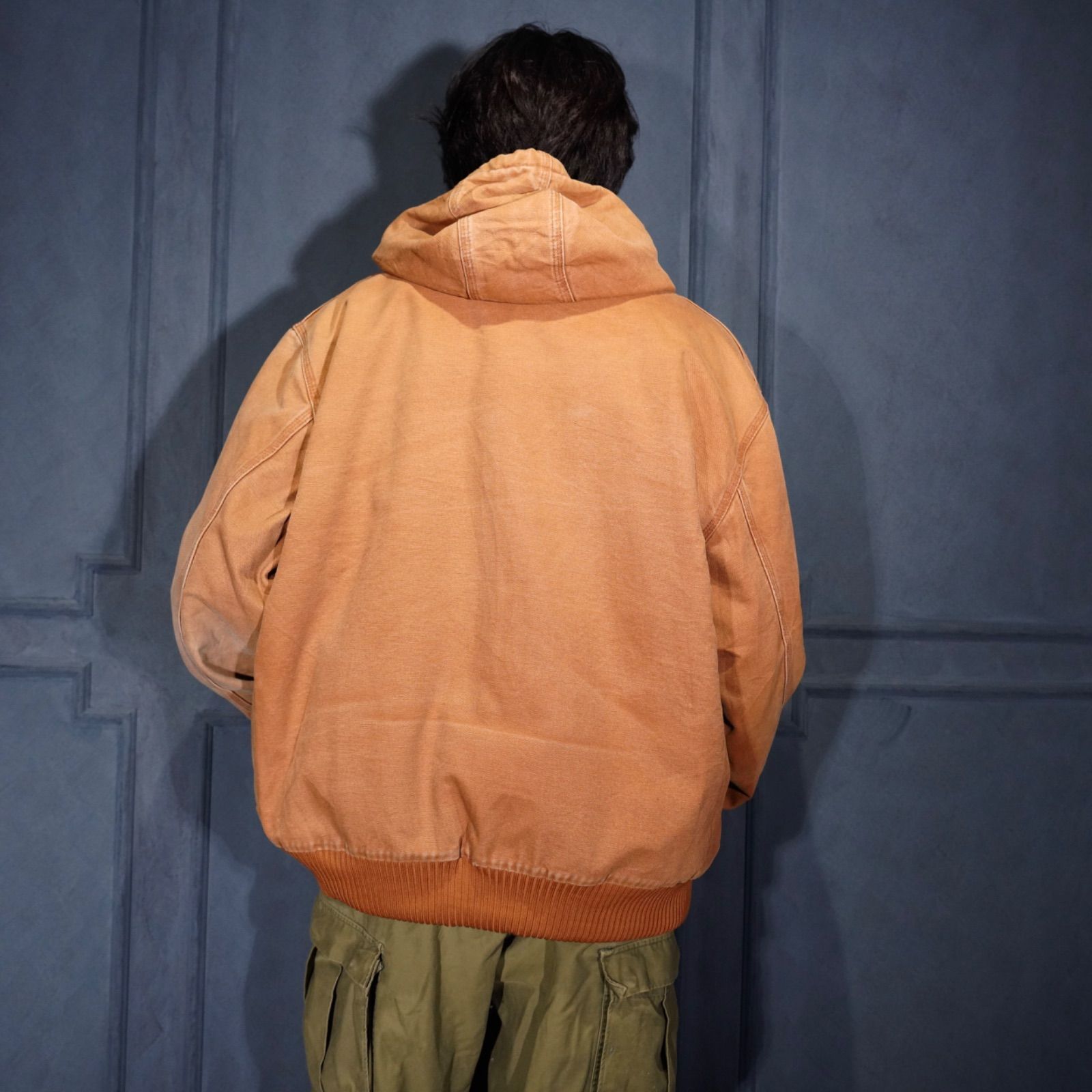 USA VINTAGE Carhartt ZIP UP HOODIE DUCK BLOUSON MADE IN MEXICO 