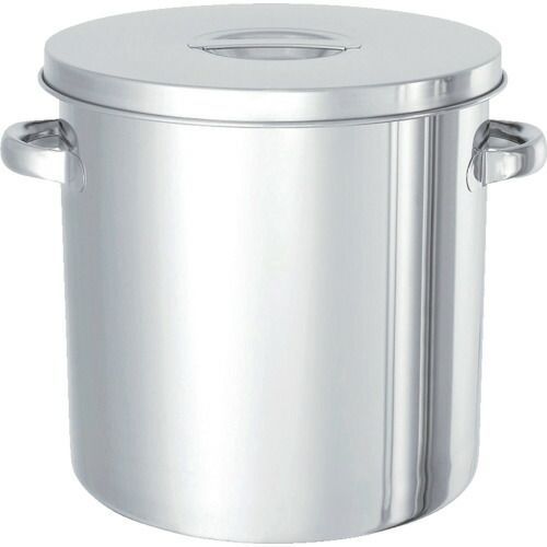 日東　ステンレスタンク　テーパー付貯蔵用タンク（フタ付）　１５Ｌ