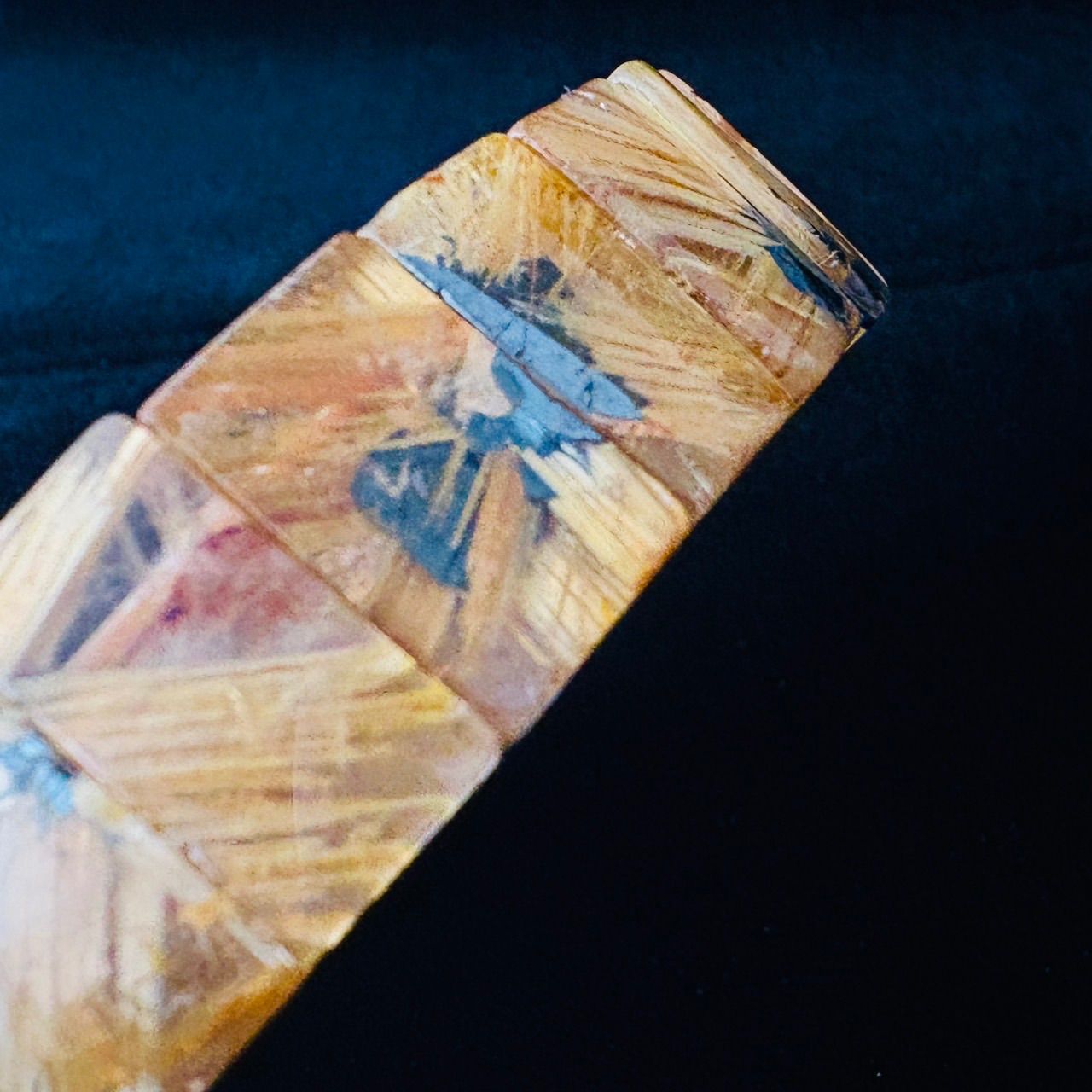 太陽放射 タイチンルチルクォーツ バングル - メルカリ