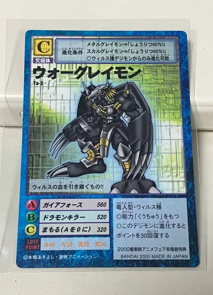 デジタルモンスター カード ブラックウォーグレイモン Ta-2 - メルカリ