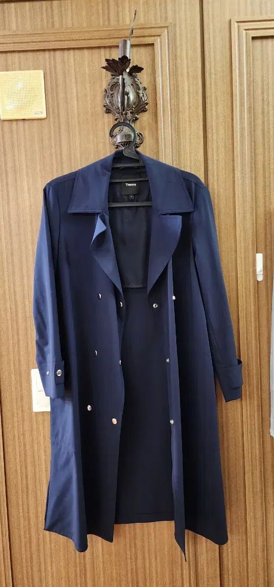 Theory セオリー ネイビー トレンチ コート P サイズ - メルカリ