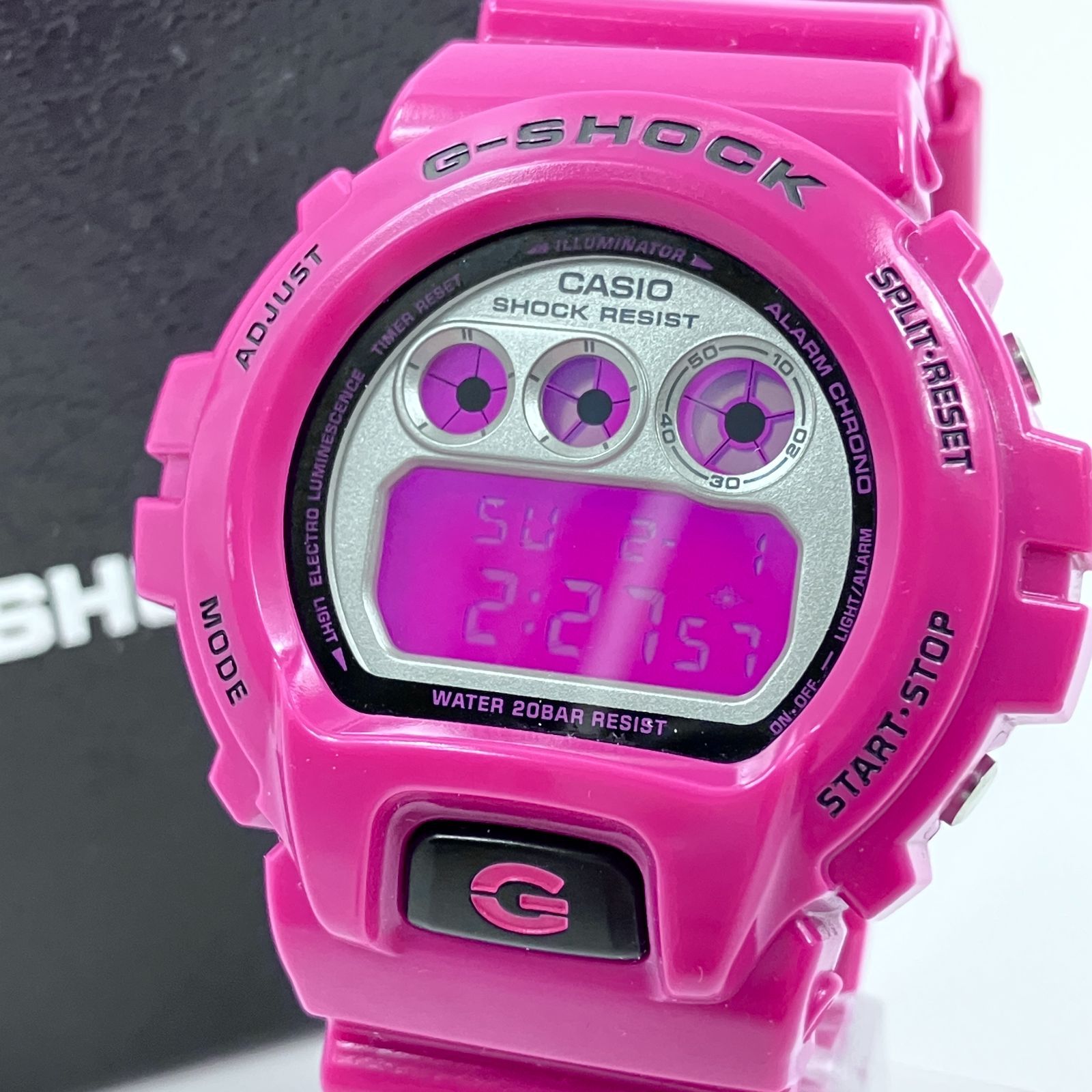 中古】カシオ CASIO G-SHOCK DW-6900CS ピンク 腕時計 デジタル