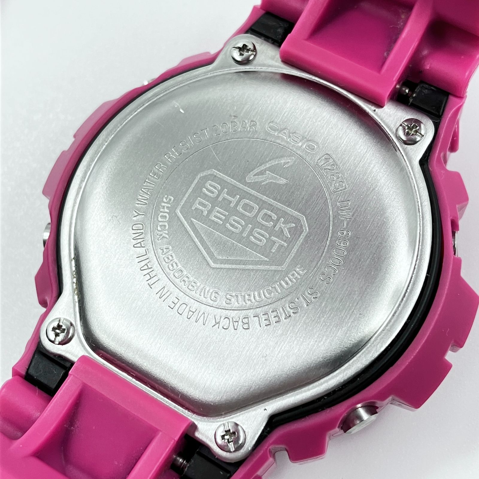 中古】カシオ CASIO G-SHOCK DW-6900CS ピンク 腕時計 デジタル