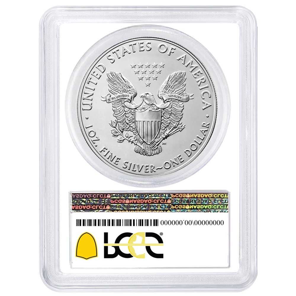 2021年 1ドル タイプ1 アメリカン シルバー イーグル PCGS MS70 FDOI
