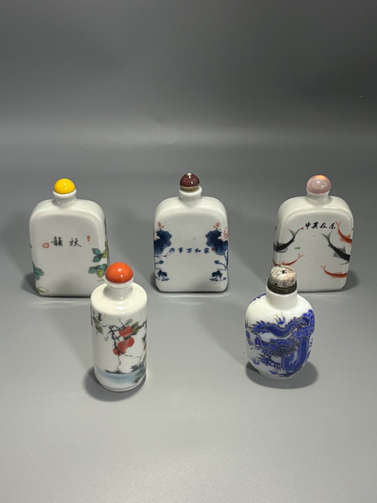 中国古美術 骨董品 香水瓶 鼻煙壺 5個セット - メルカリ