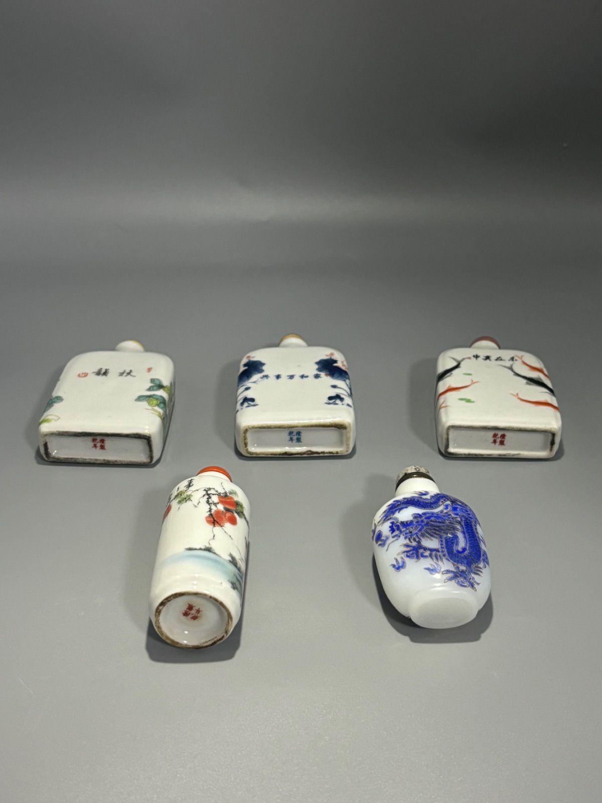 中国古美術 骨董品 香水瓶 鼻煙壺 5個セット - メルカリ