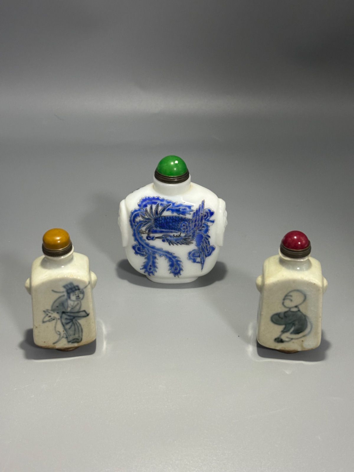 中国古美術 骨董品 香水瓶 鼻煙壺 3個セット - メルカリ