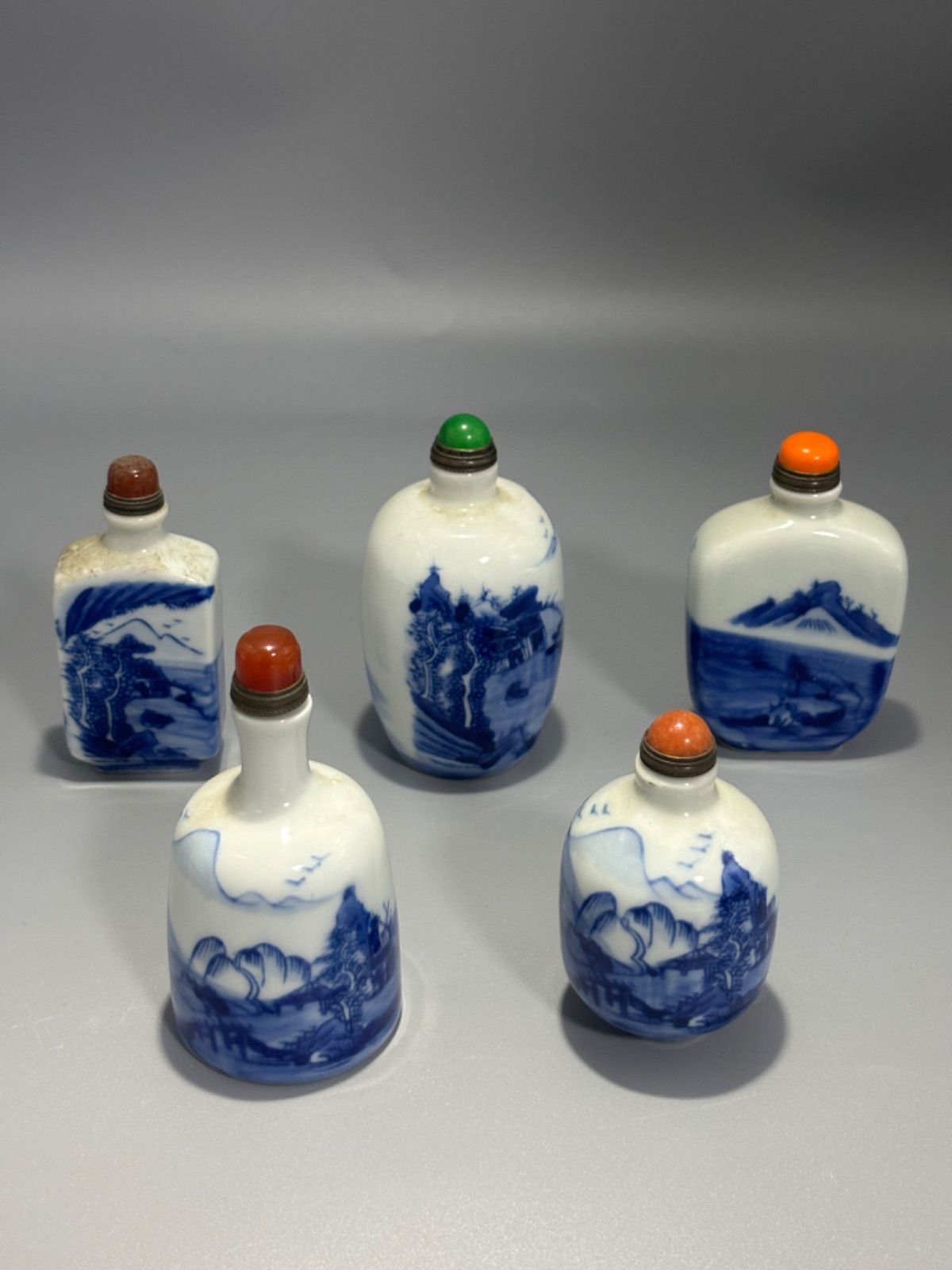 中国古美術 骨董品 香水瓶 鼻煙壺 5個セット - メルカリ