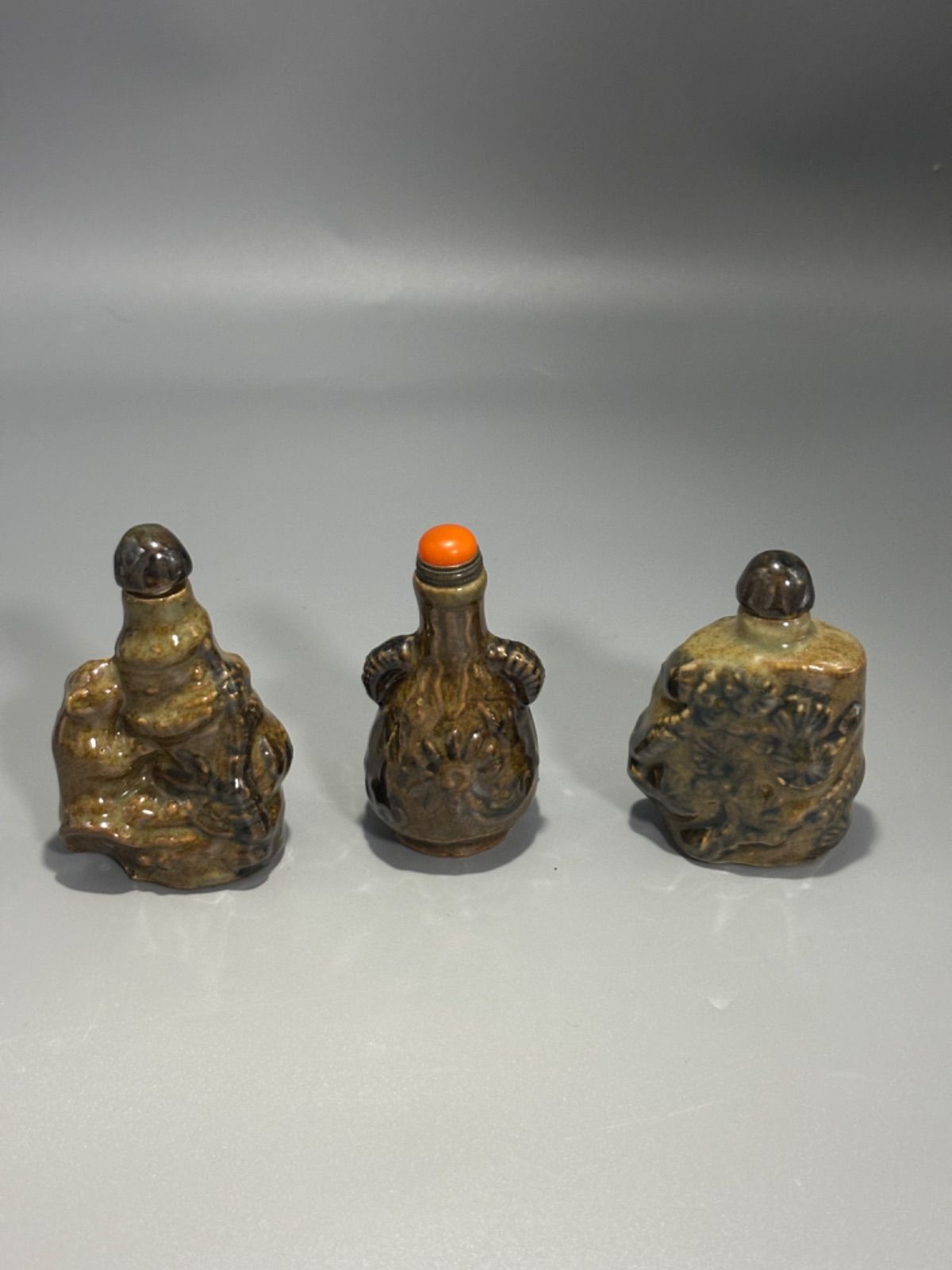 中国古美術 骨董品 香水瓶 鼻煙壺 3個セット - メルカリ