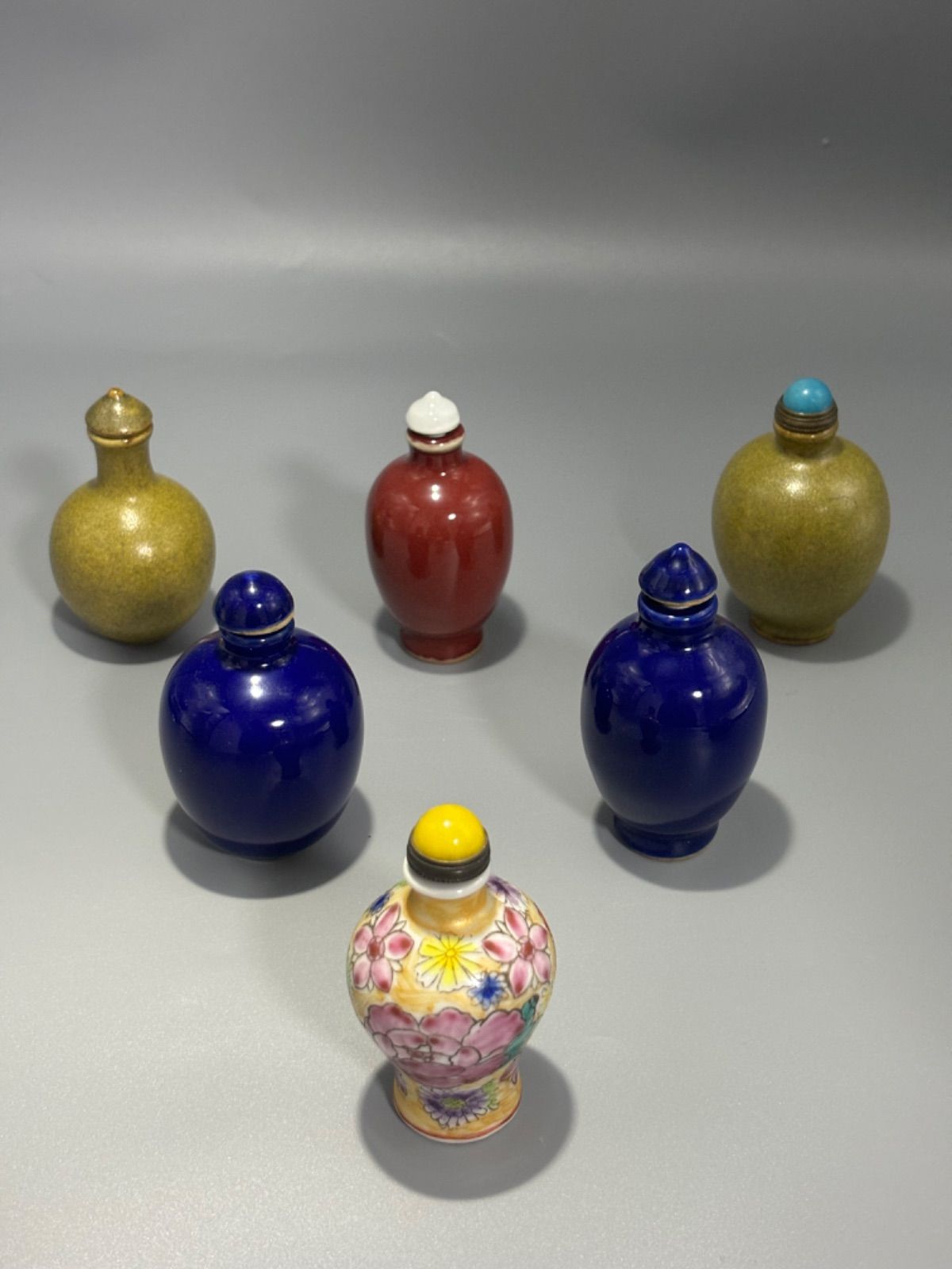 中国古美術 骨董品 香水瓶 鼻煙壺 6個セット - メルカリ
