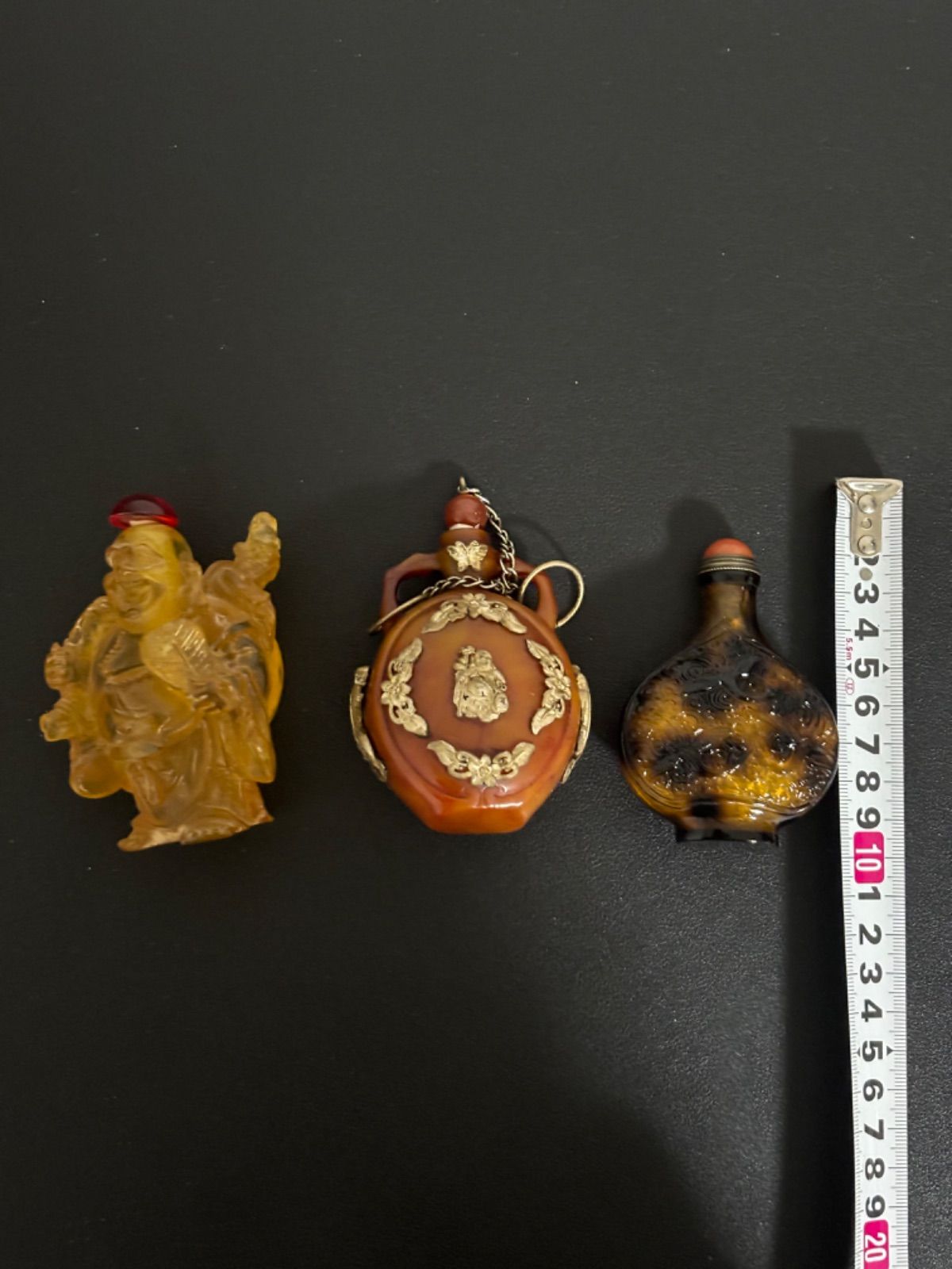中国古美術 骨董品 香水瓶 鼻煙壺 3個セット - メルカリ