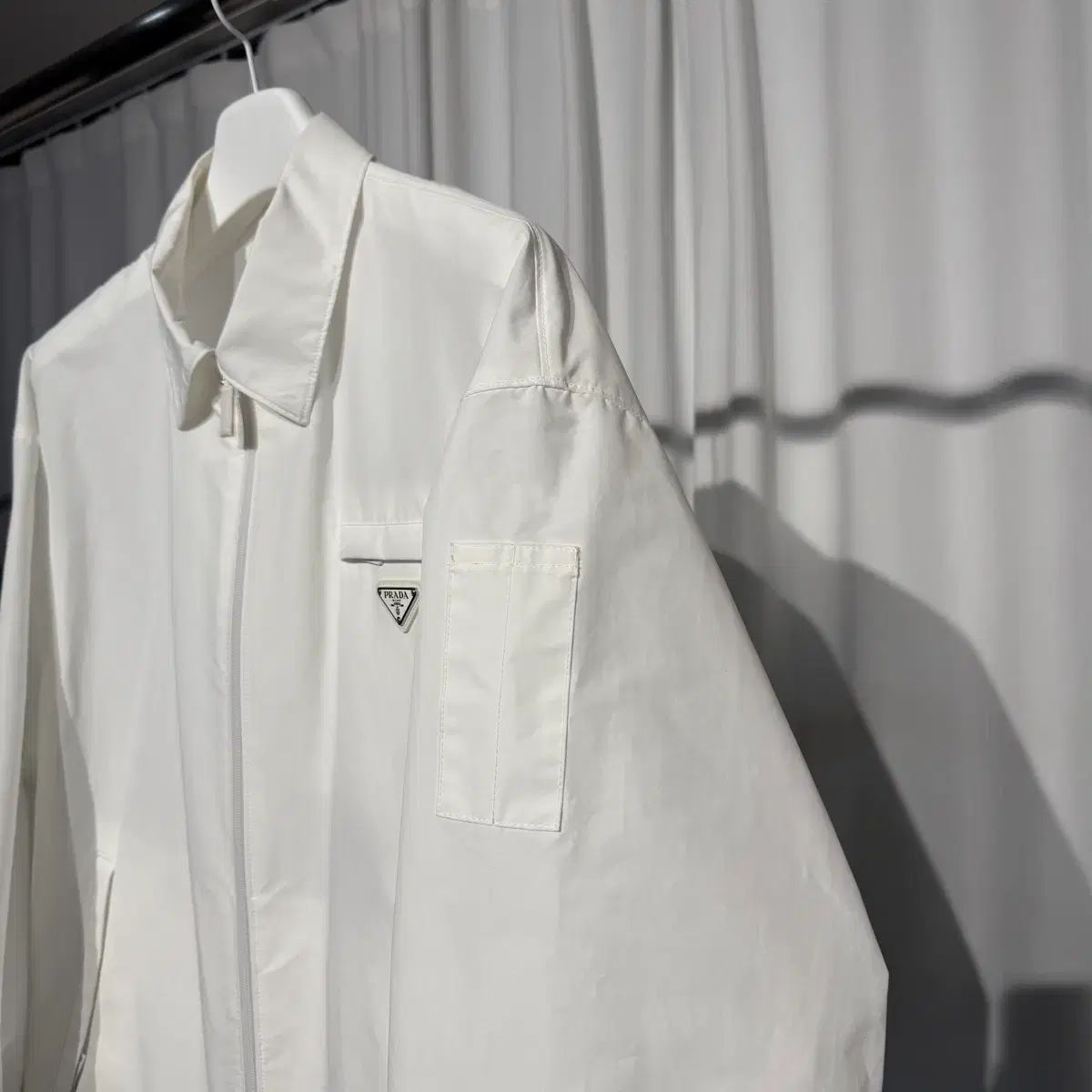 LYNN サイズ PRADA プラダ テクニカル ポプリン ジャケット sgn889