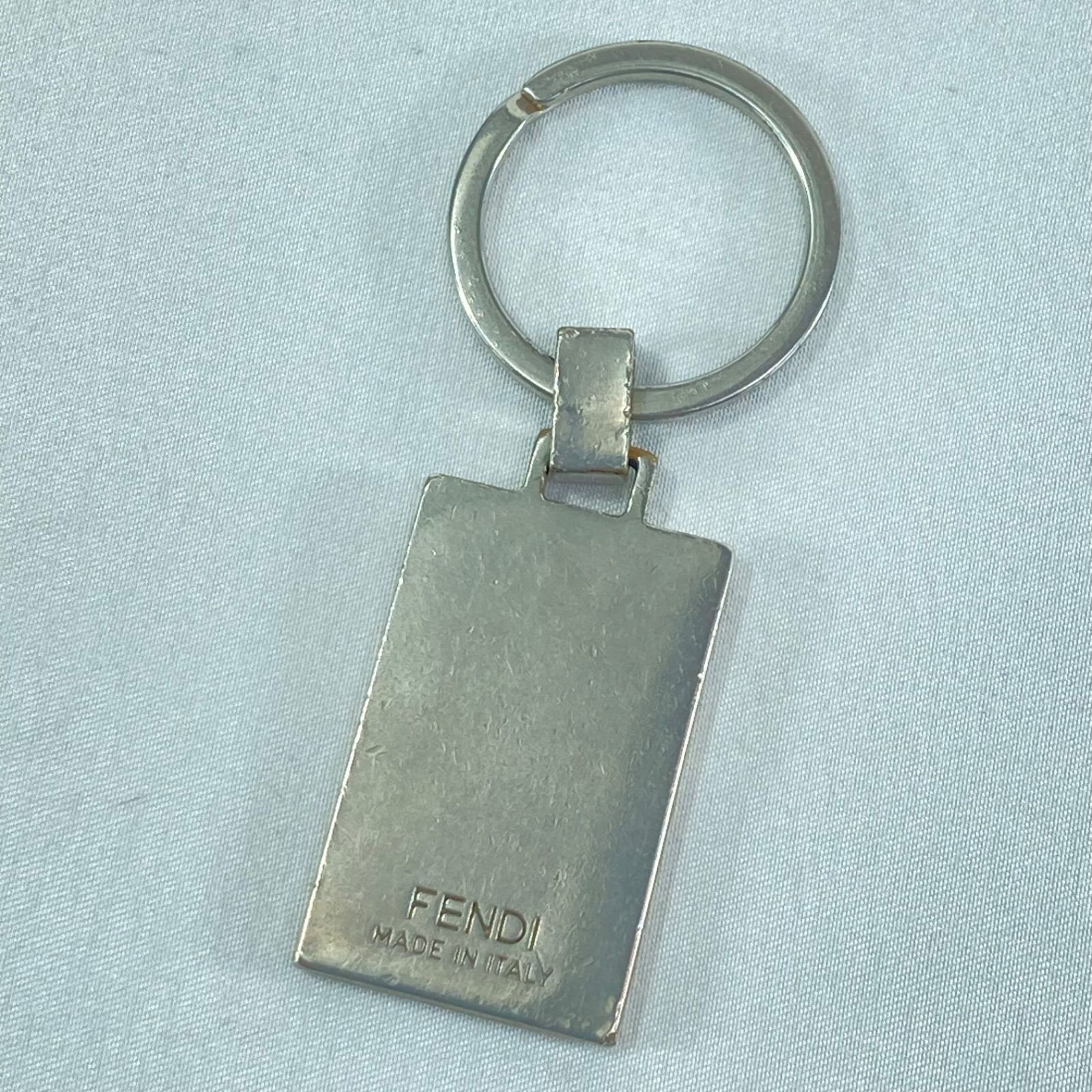 FENDI フェンディ キーホルダー キーケース ズッカ柄 シルバー 刻印