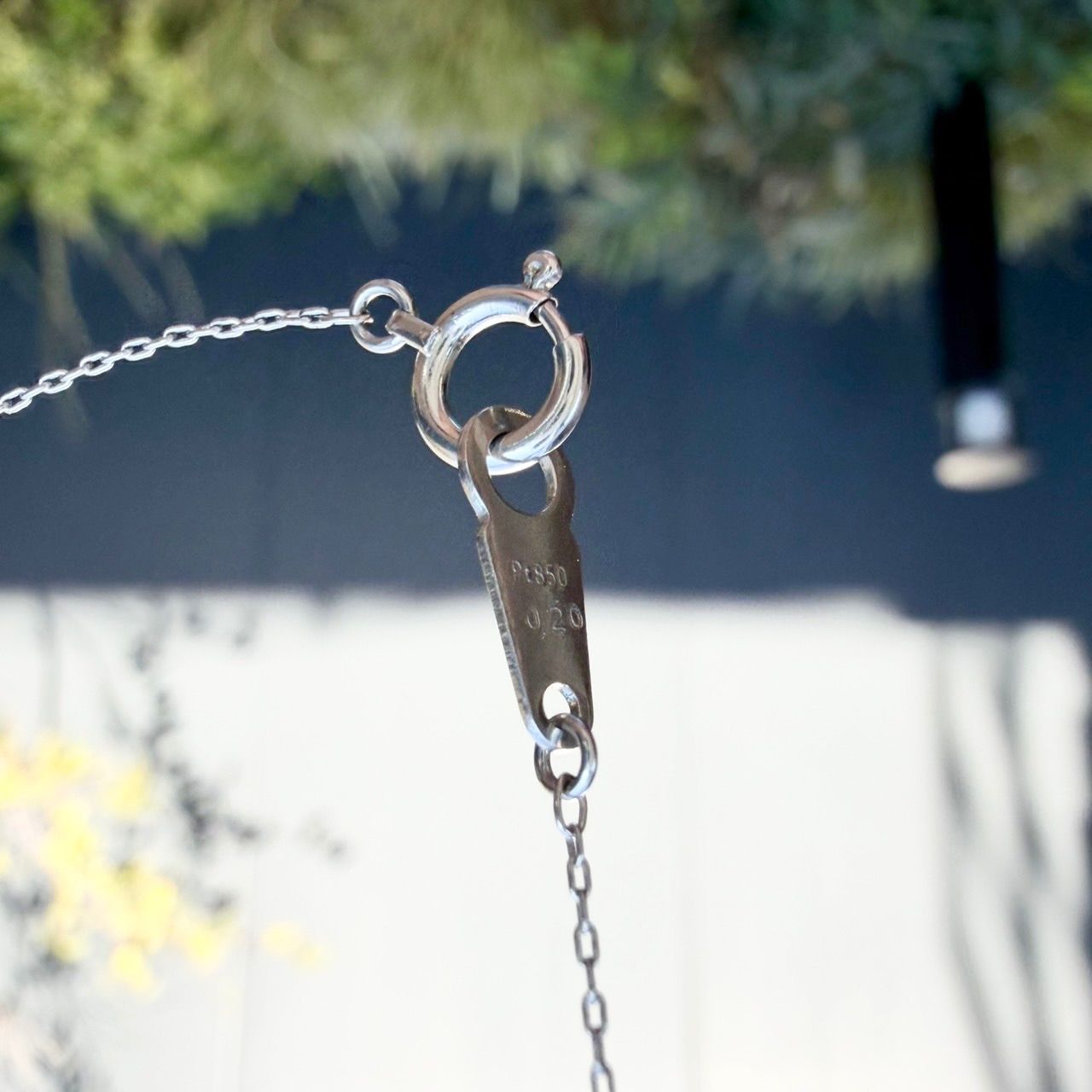 Pt900 Pt850 天然ダイヤモンド0.20ct ネックレス - メルカリ