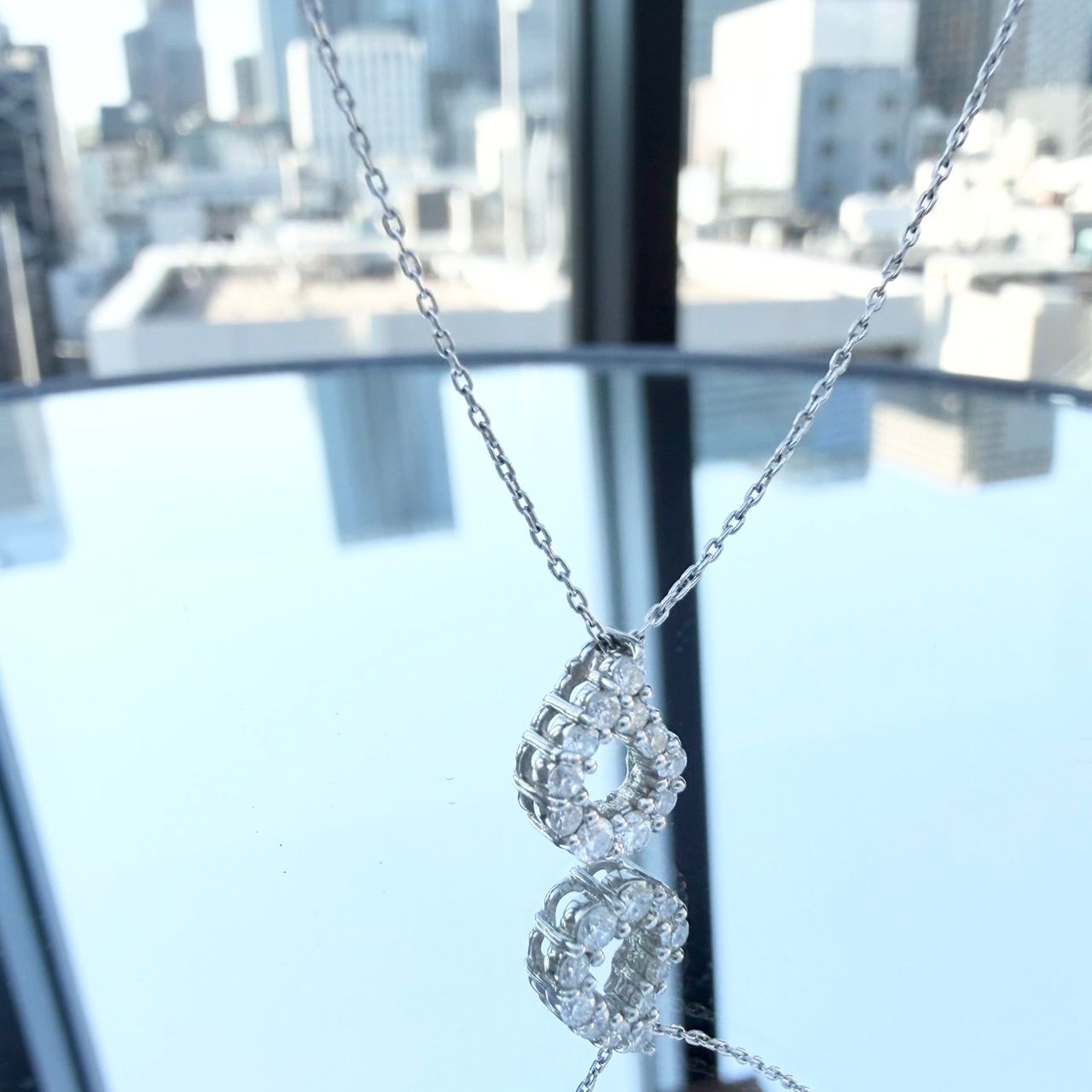 Pt900 Pt850 天然ダイヤモンド0.20ct ネックレス - メルカリ