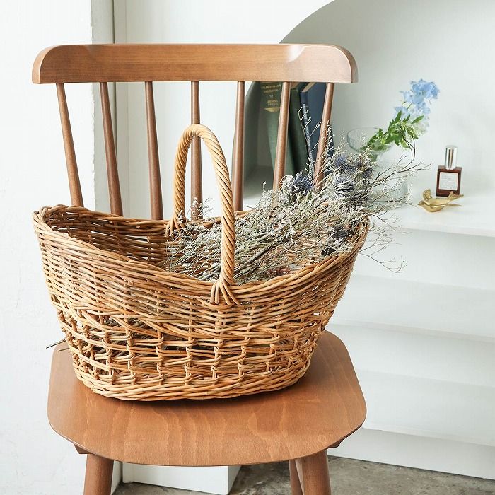 レトロオーバルバスケット THE AROROG 持ち手 取っ手付き クレエ Creer