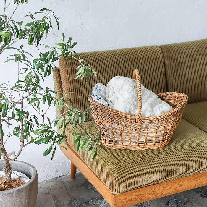 レトロオーバルバスケット THE AROROG 持ち手 取っ手付き クレエ Creer