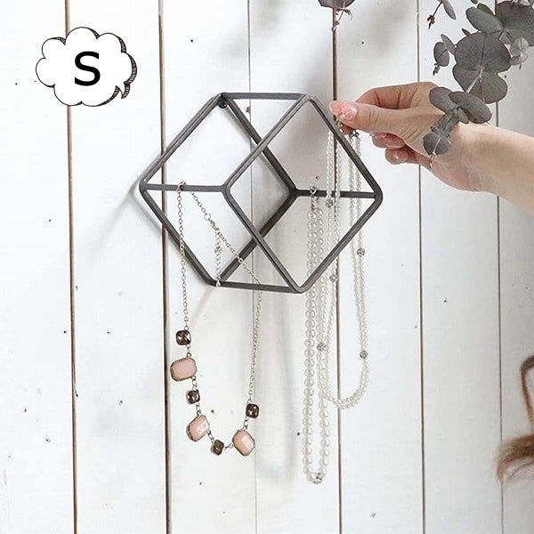 Ysh_sugawara69　アイアンディスプレイ ジョセフアイアン ディスプレイワイヤーフレーム キューブ Sサイズ